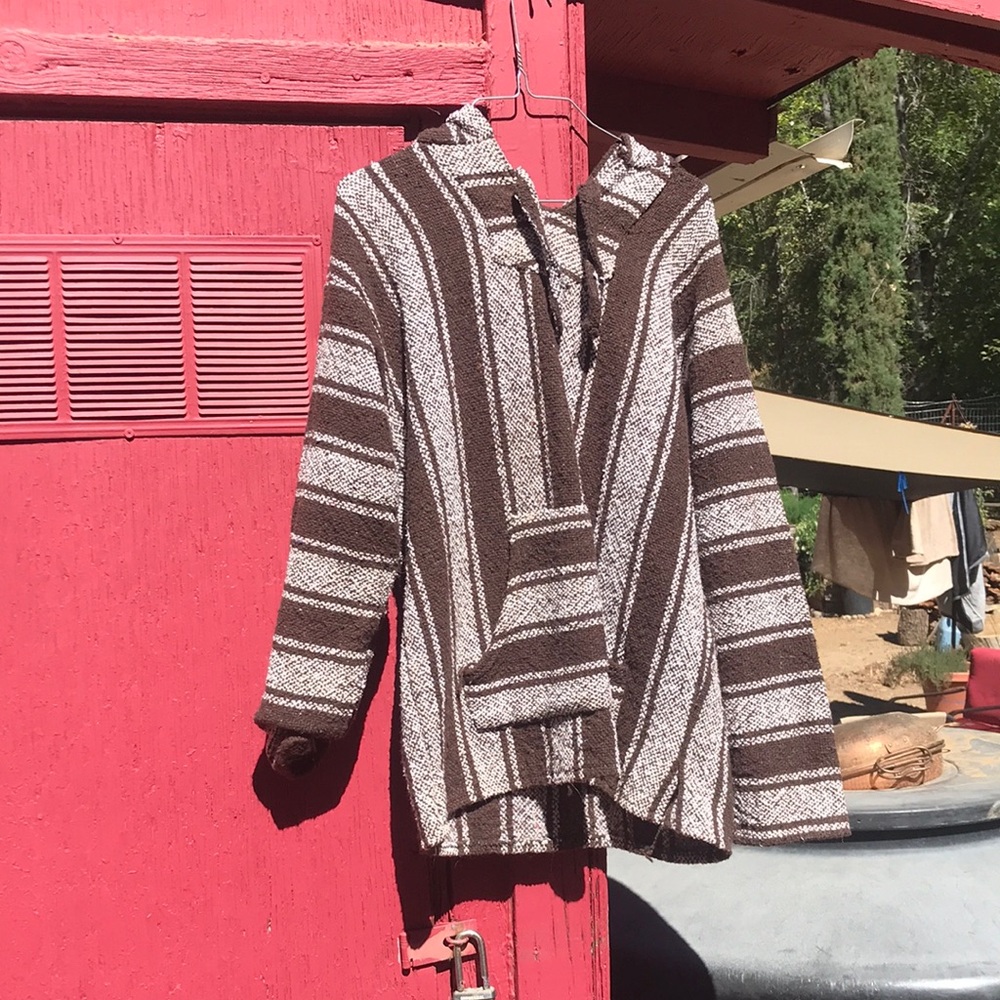 Cozy Striped Brown and Cream Teddy Jacket